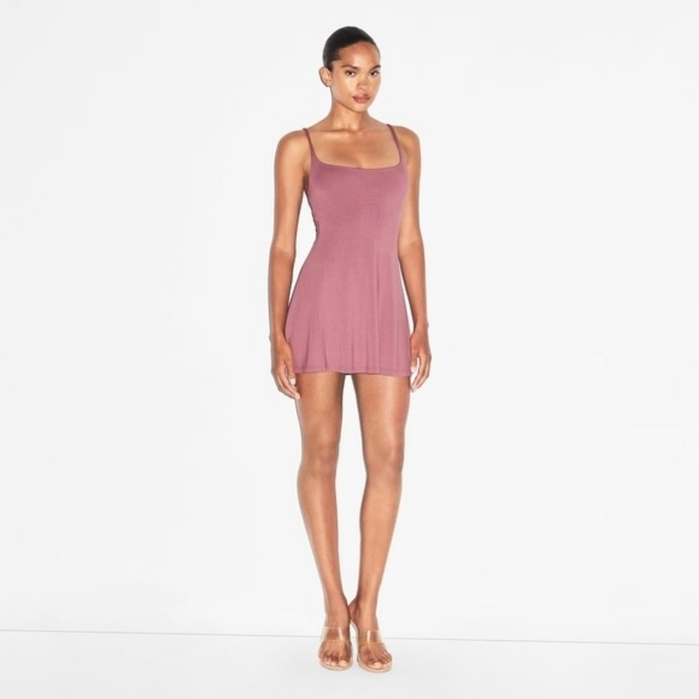 Skims smooth lounge skimpy strap mini dress